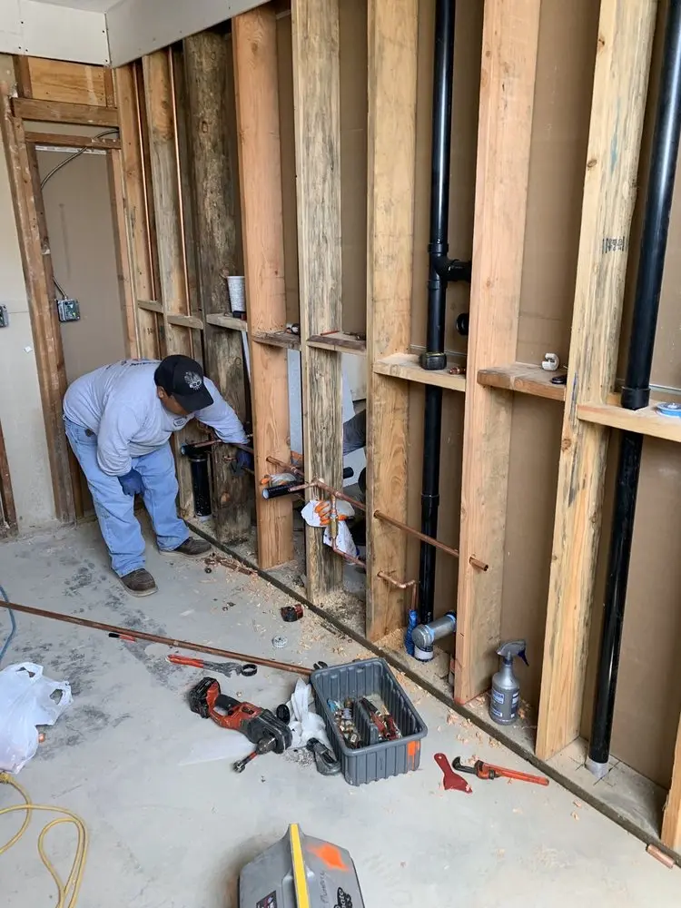Commercial rough-in plumbing for Gas Line Repair in Moreland